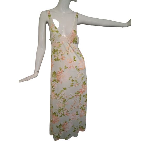 Y2K Vintage Womens size 36 Babydoll Whimsical Fairy Floral Maxi Slip Night Dress - Picture 4 of 11